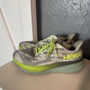 Men’s 12 HOKA Clifton 9 GTX Shoe aloe Vera and slate
